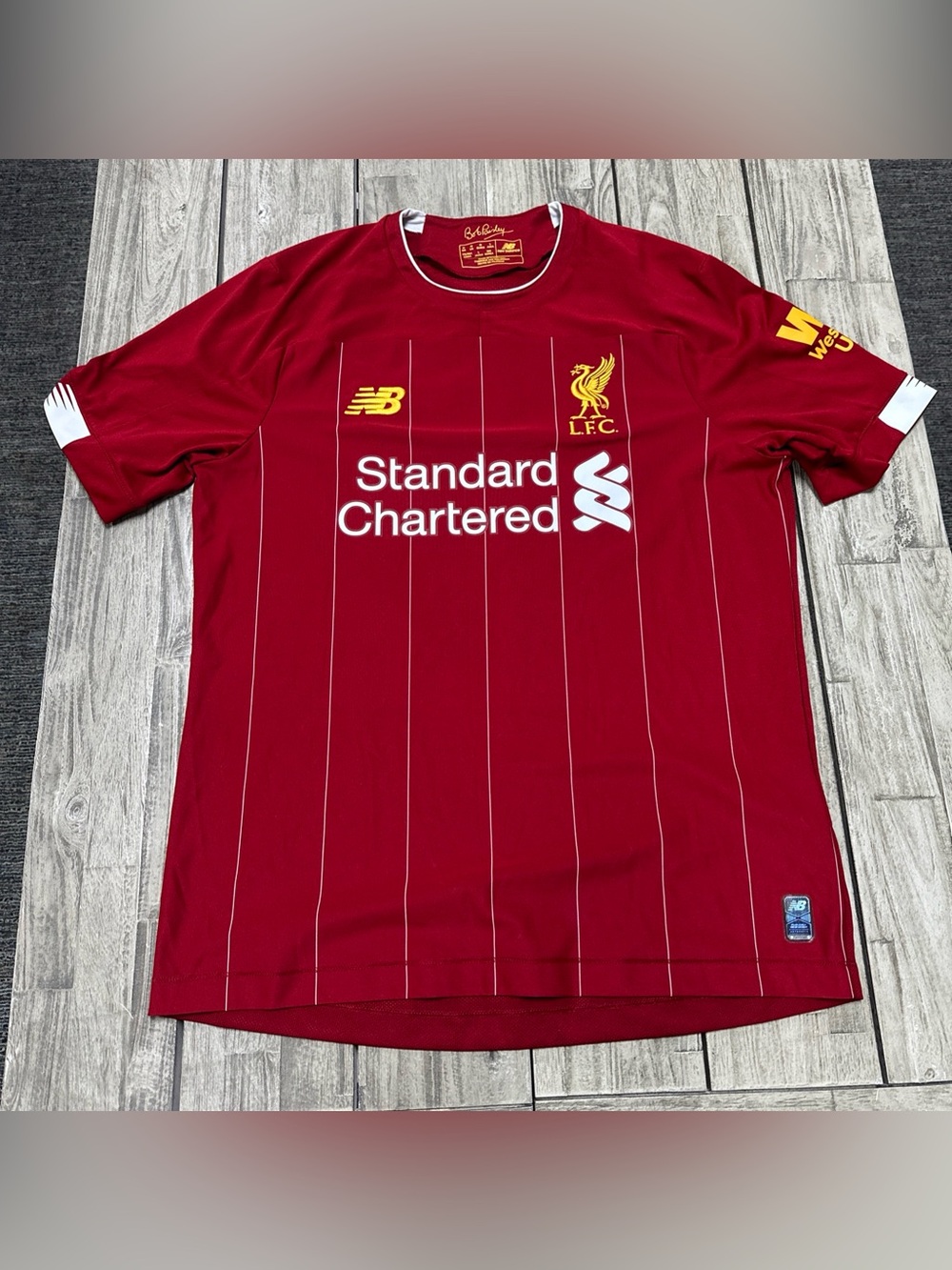 LIVERPOOL 2019 2020 HOME FOOTBALL SHIRT SOCCER JERSEY NEW BALANCE #56 sz L